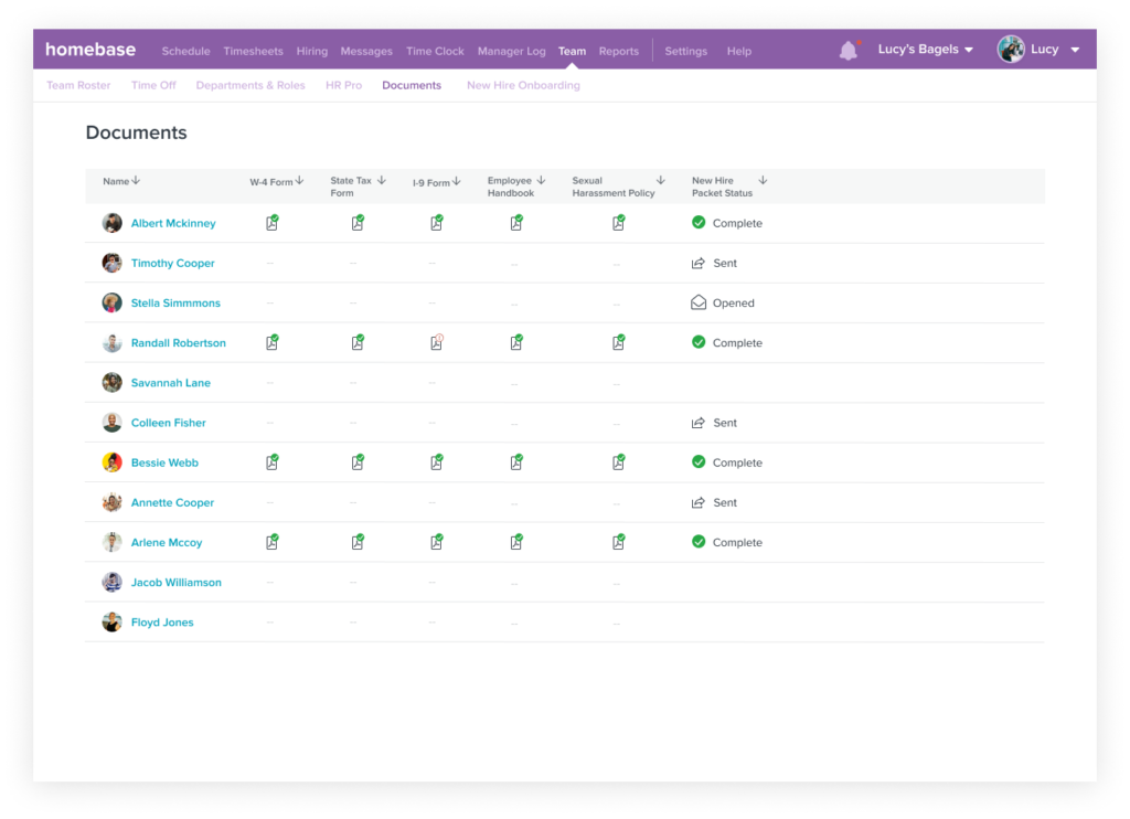 employee onboarding forms