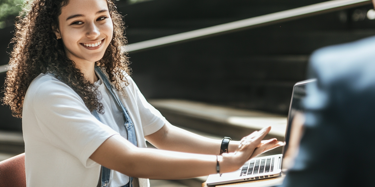 How To Do Payroll In Tennessee - woman with laptop smiling