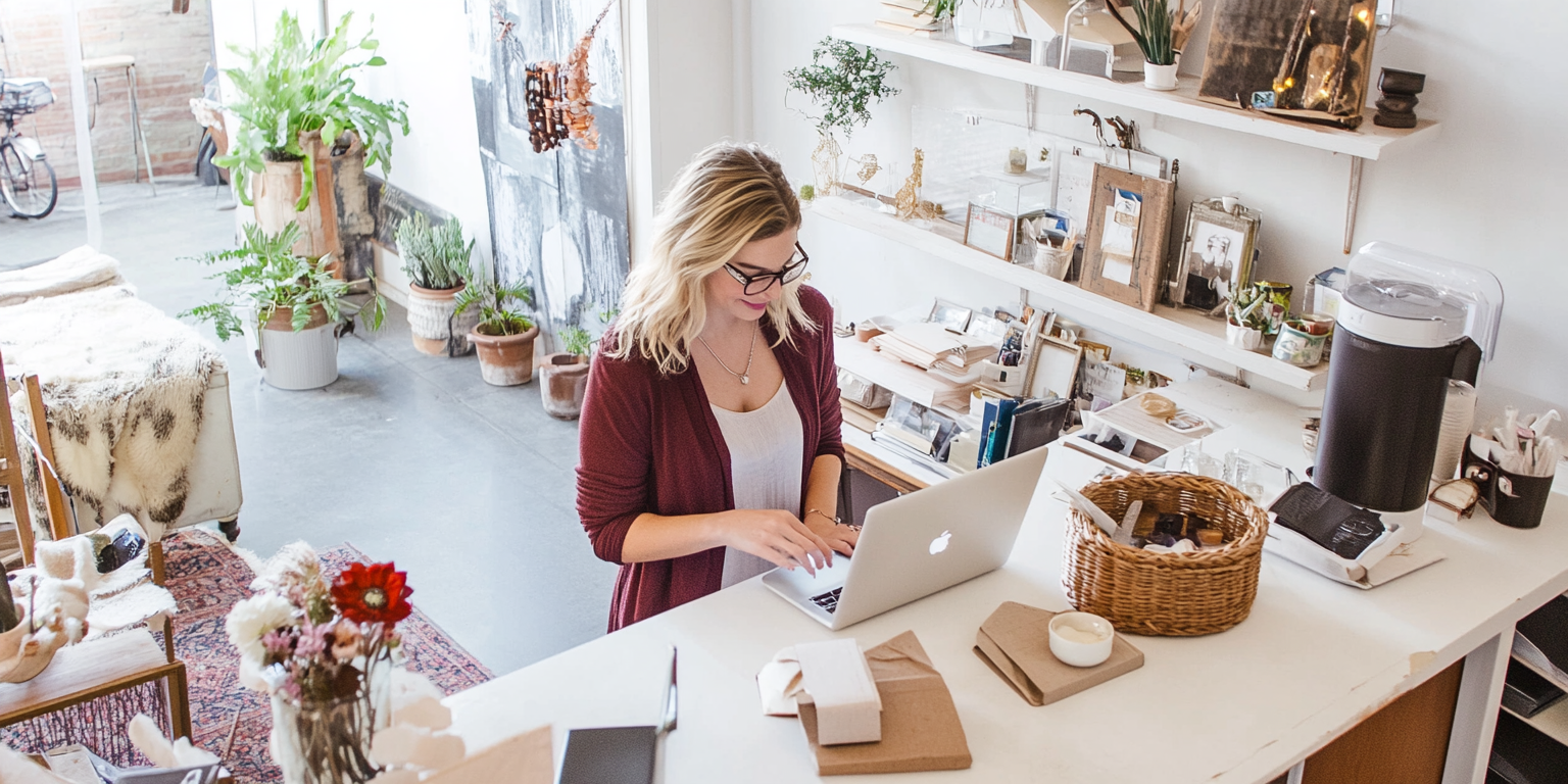 How To Do Payroll In Virginia - lady standing and working with her macbook