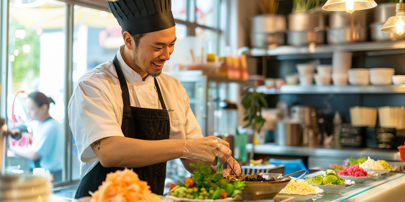 how-to-start-a-poke-bowl-business - chef-at-poke-business